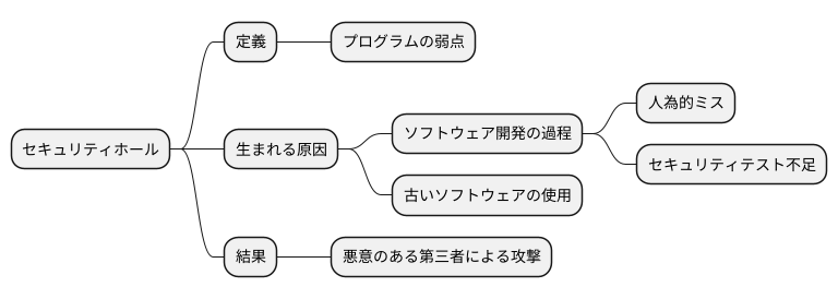 セキュリティホールの原因